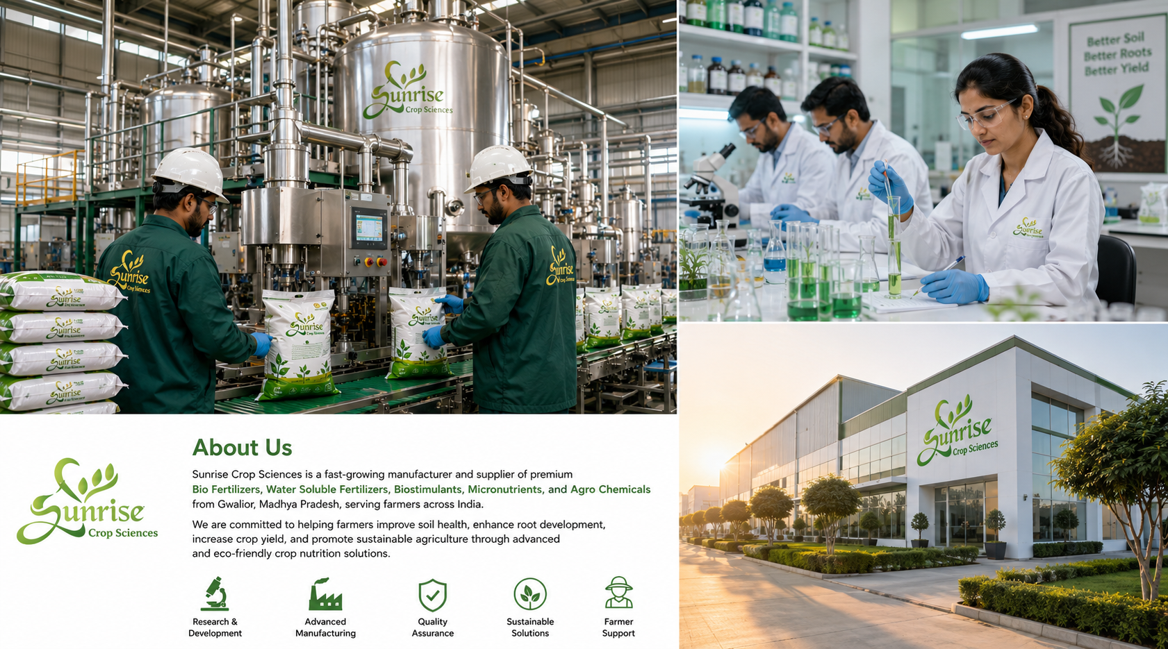 Sunrise Crop Sciences - Bio Fertilizers Manufacturer in India